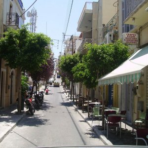 The shopping streets of Agios Nikolaos