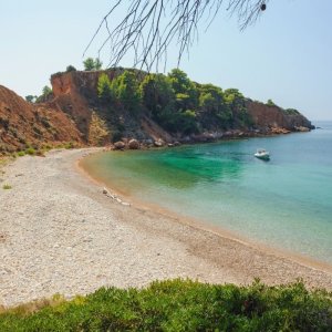 Vista di Kokinokastro beach