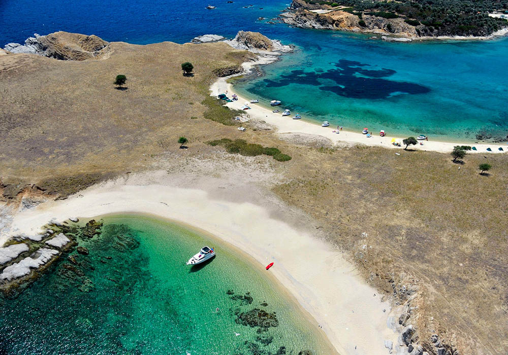 Ammouliani è un'isola delal Calcidica, che consigliamo di visitare