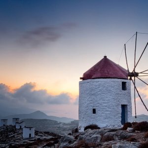 Amorgos Trekking among the windmills