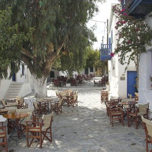 Vicoli e paesaggi della Chora di Amorgos