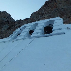 The bell tower of the monastery of Amorgos