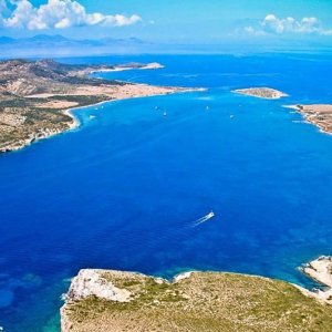 Overview of the Antiparos island