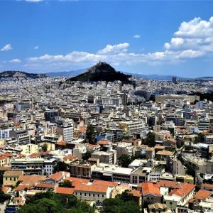 Vista panoramica di Atene