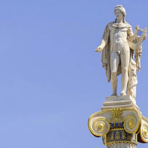 statua apollo, atene