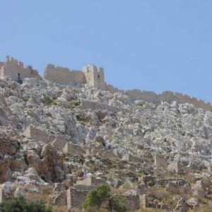 vista castello cavalieri san giovanni, chalki