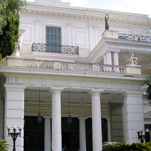 Glimpse of Achilleion palace, Corfu