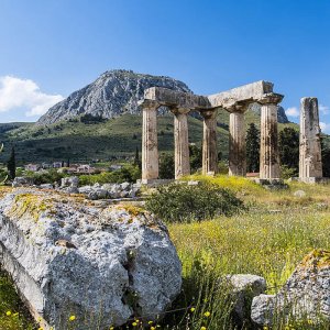 vista tempio apollo, corinto