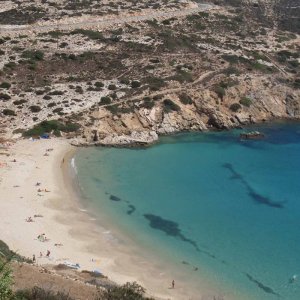 Kedros beach dall'alto