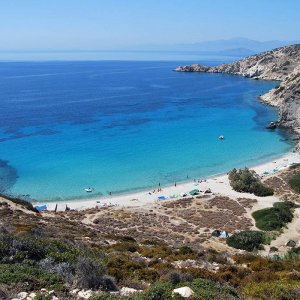 A view of Livadi beach