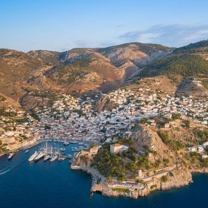 vista panoramica isola hydra