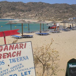 Vista della Spiaggia di Manganari