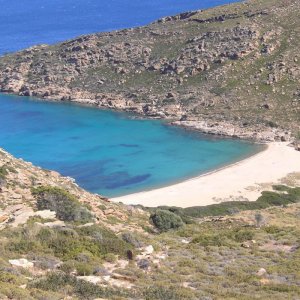 View of Papas beach Ios