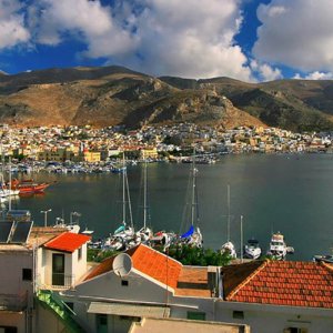 vista chora isola kalymnos