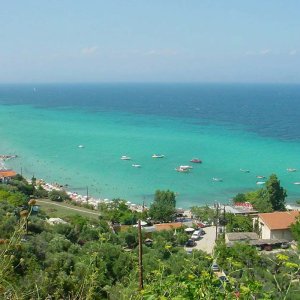 vista spiaggia afytos, kassandra