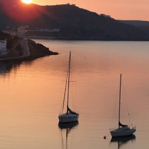 Boats in Kea