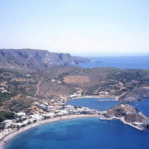 Vista dall'alto di Kythira