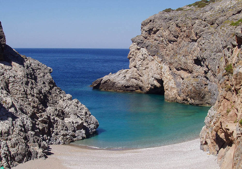 Kalami beach isola di Kythira Mar Ionio