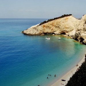 Panoramica mare turchese Lefakda