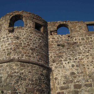 vista basso castello molyvos