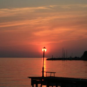 Tramonto sul mare