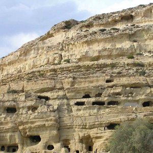 cave hippie in Matala