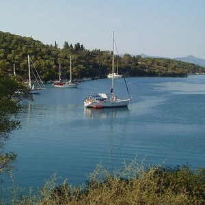 Boats in Maganisi