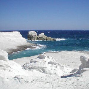 Detail of Sarakiniko in Milos