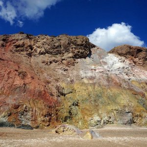 Colored mountain Milos