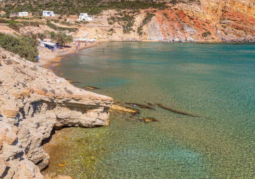 Spiagge per famiglie a Milos