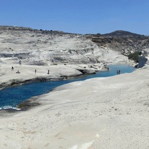 Sarakiniko beach Milos