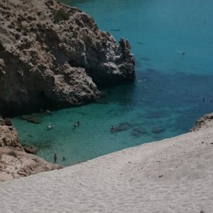 Tsigrado beach from the top