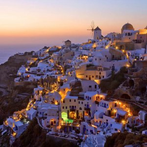 Oia by night