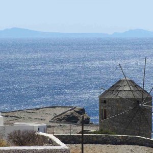 Windmill and sea