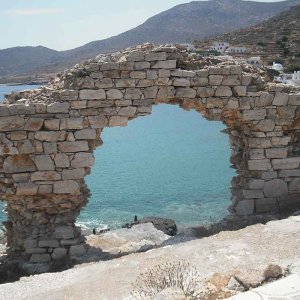 Scorcio mare dalle rovine di Sikinos