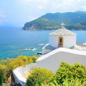 Chiesetta sul mare Skopelos