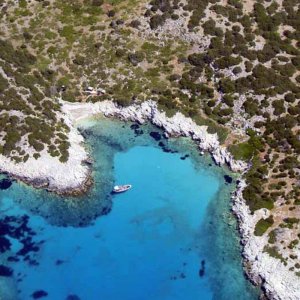 Insenatura lungo la costa di Skyros