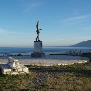 Statue of Rupert Brooke Skyros