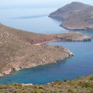 L'isola di Tilos vista